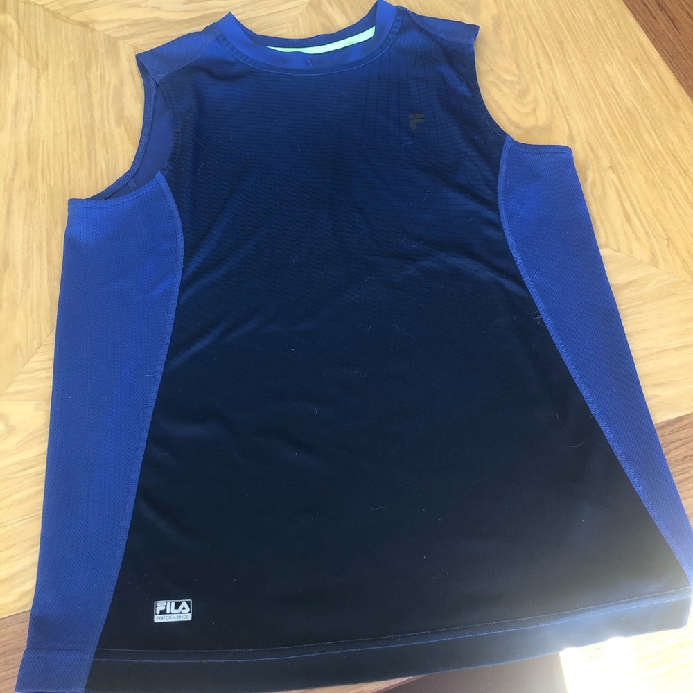 Sleeveless tank top by Fila Navy blue